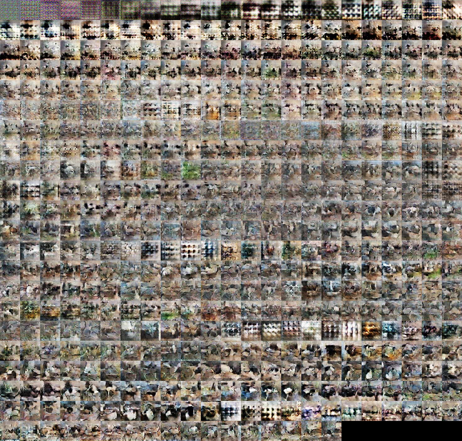 a grid of ai generated images resembling a black and white cat